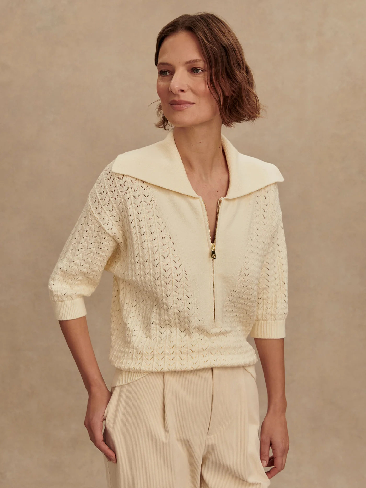 Arney Half Zip Knit Polo - Image 3