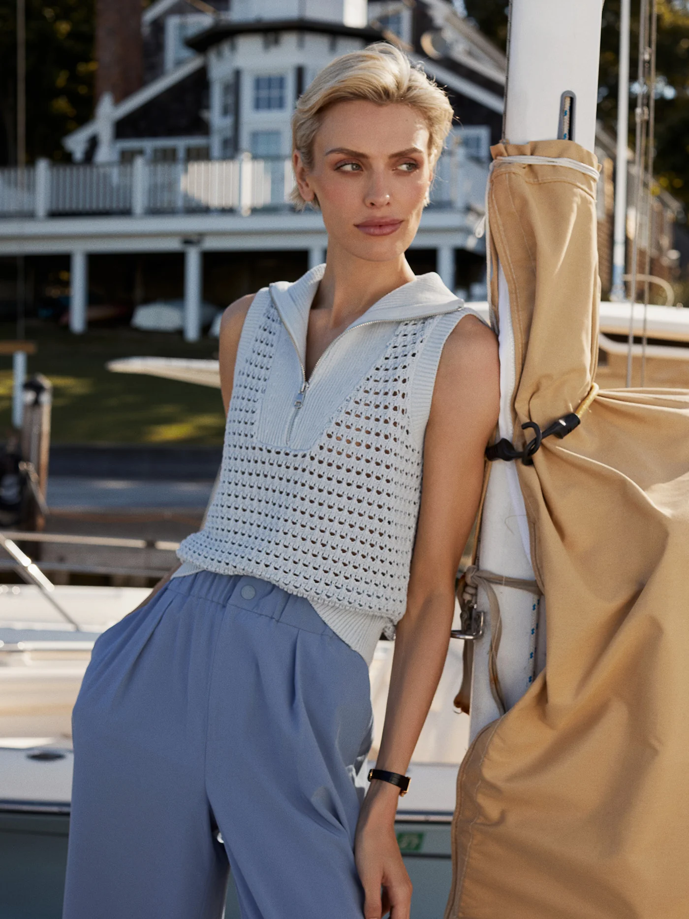 Bains Half Zip Tank - Image 13