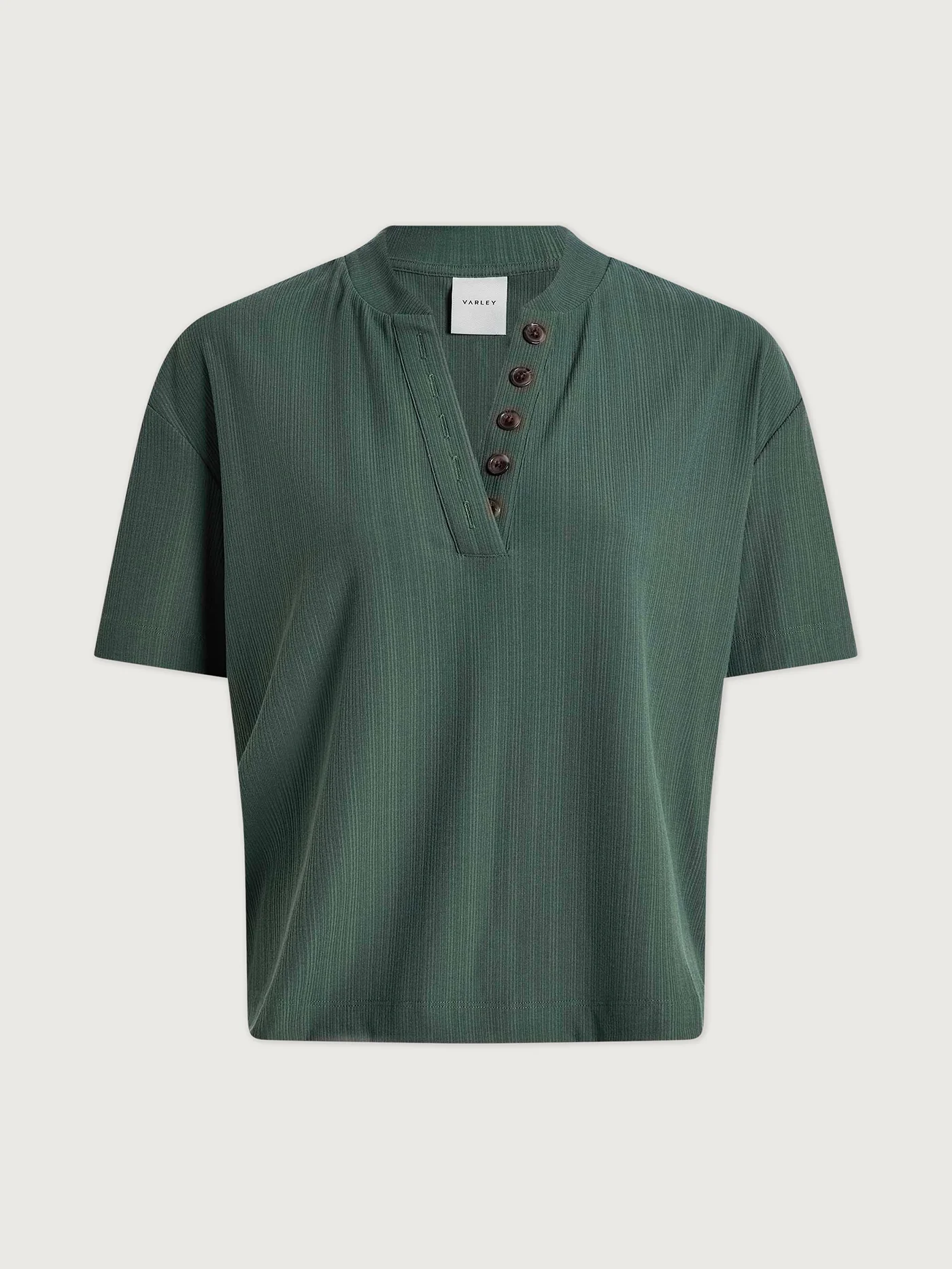 Kasey Mock Placket Rib Tee - Image 19