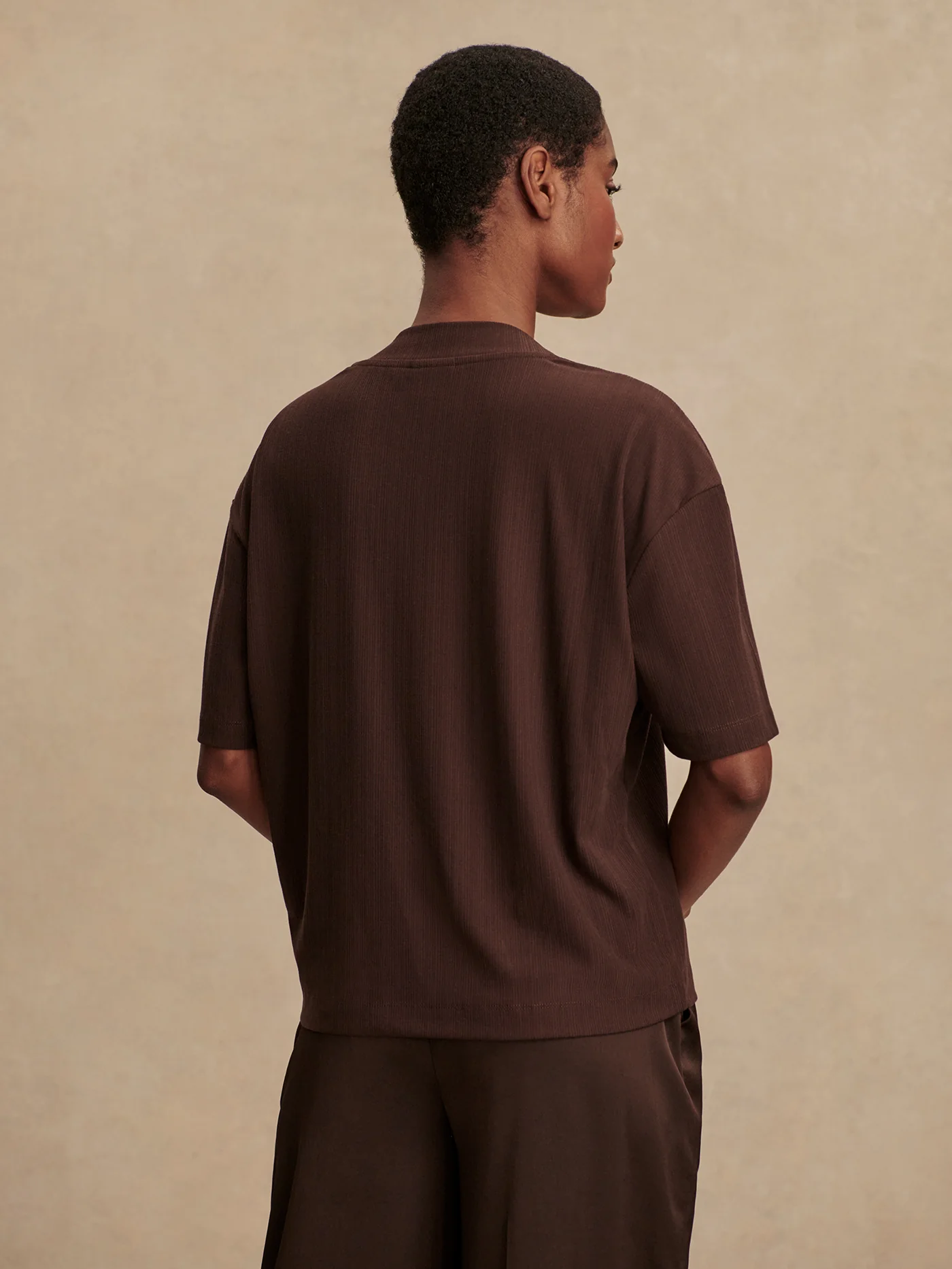 Kasey Mock Placket Rib Tee - Image 23