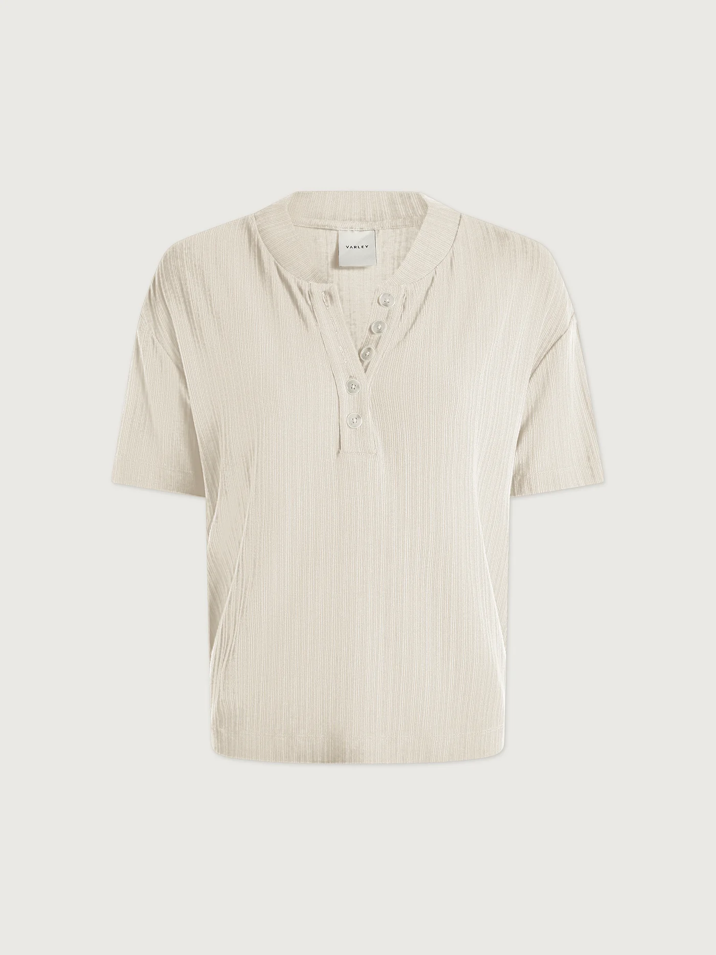 Kasey Mock Placket Rib Tee - Image 8
