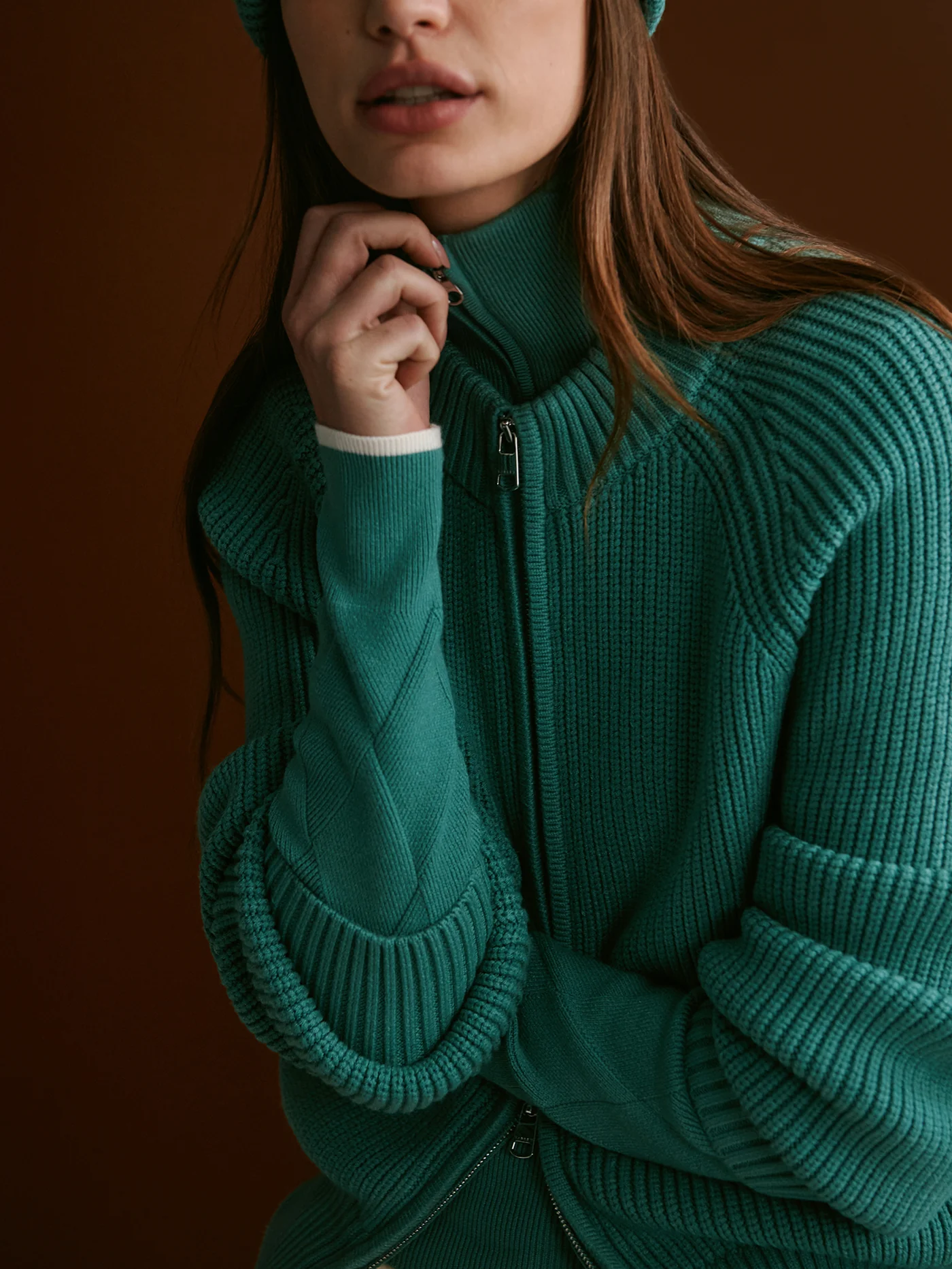 Milo Zip Through Knit Jacket - Image 16