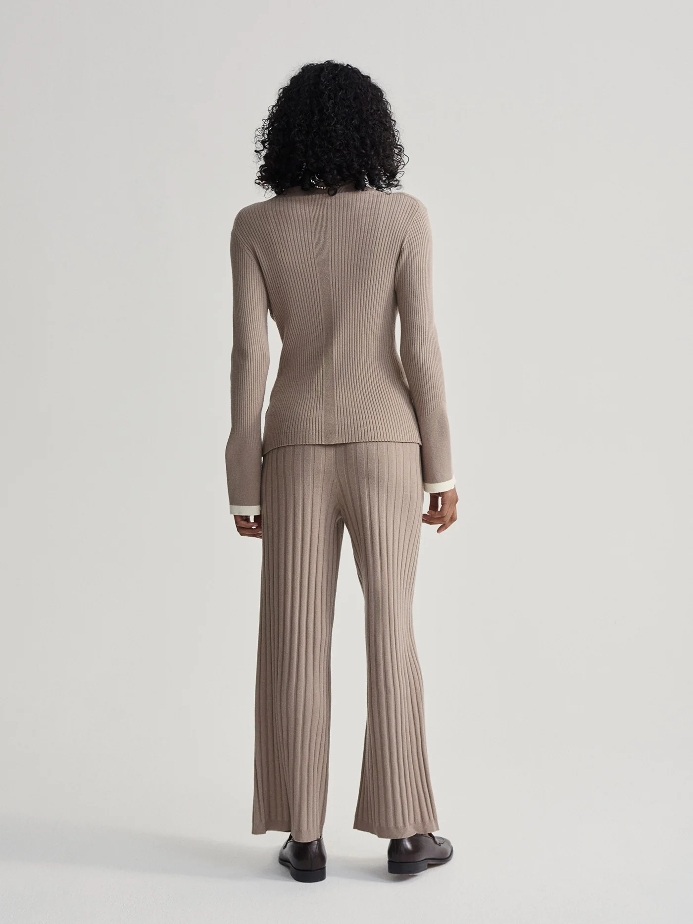 Ravena Rib Knit High Neck Top - Image 5