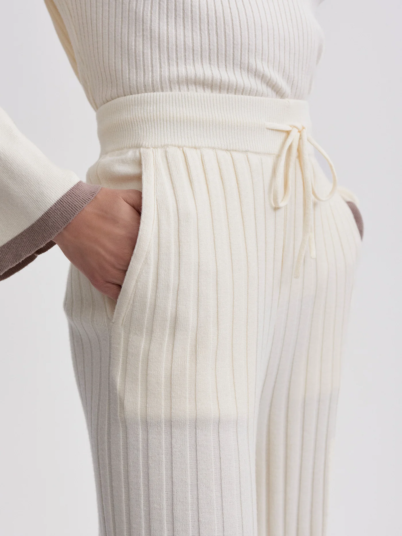 Simeon Wide Rib Knit Trouser - Image 9
